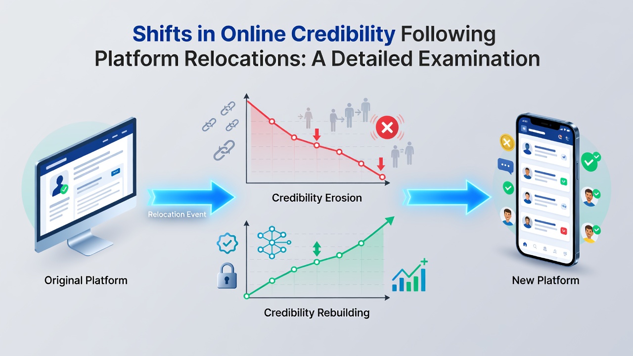 Chart showing credibility recovery timelines after platform migrations across different industry sectors